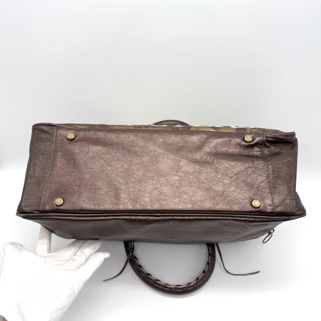 希少 ヒステリックグラマー ADMJ コラボ レザー ボストンバッグ ブロンズ