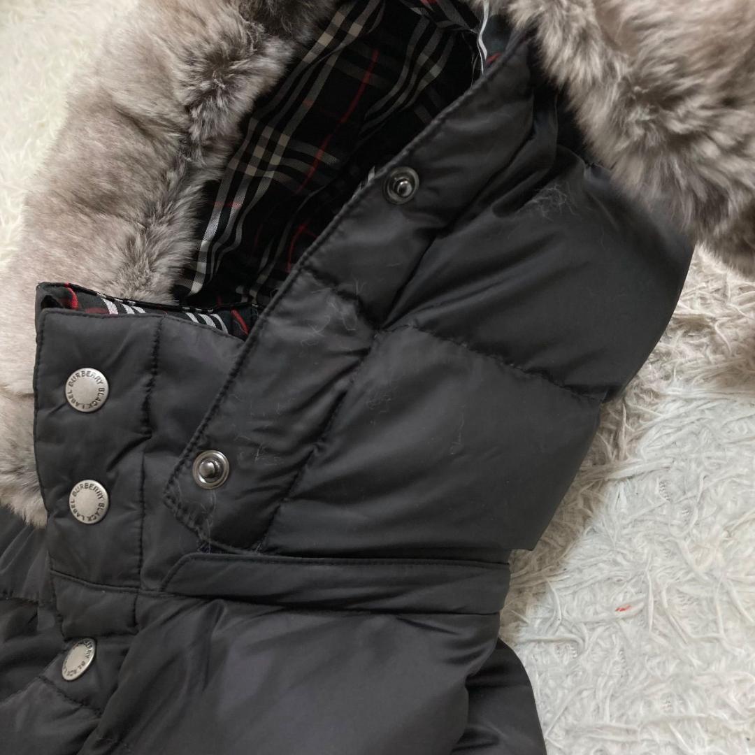 17430✨Y2K バーバリーブラックレーベル 3way ファーダウンジャケット