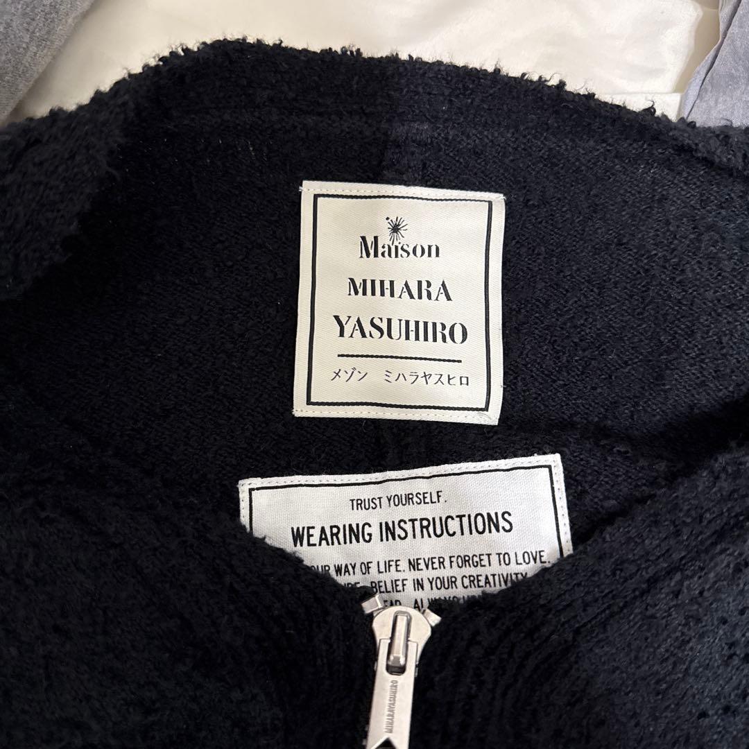 Maison Mihara Yasuhiro 黒 カーディガン