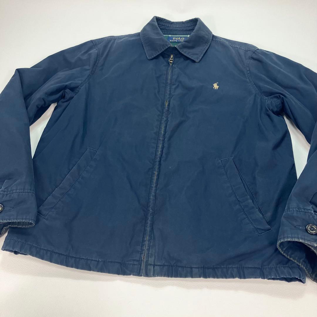 POLO RALPHLAUREN スイングトップ　ネイビー　チェック ナス紺