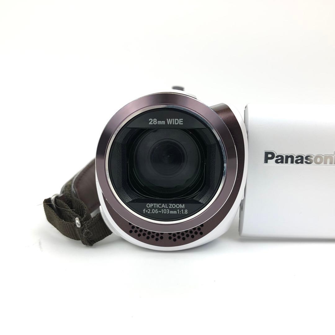 【極美品】Panasonic HC-W570M-W ホワイト ビデオカメラ