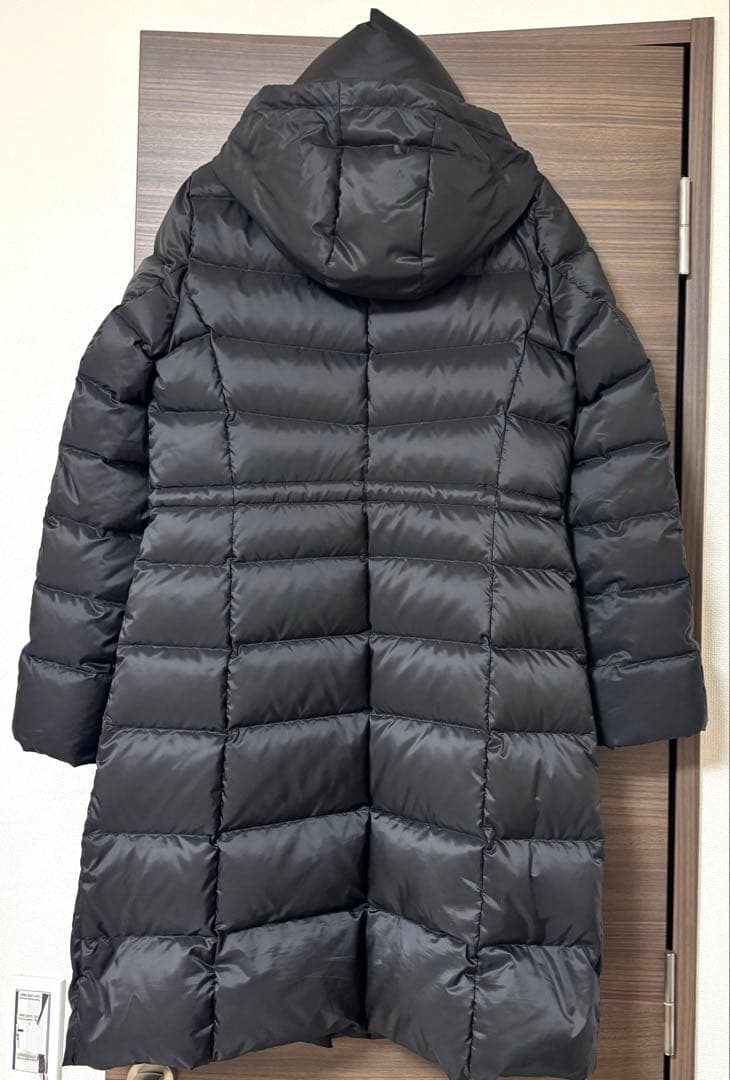 即発送★23区 洗える/撥水加工シレータフタ ロング ダウンコート36 ブラック