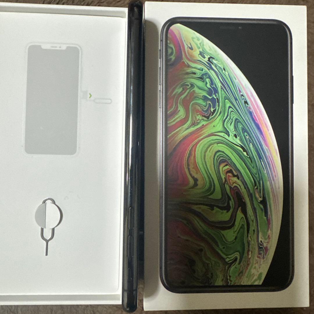 中古 SIMフリー iPONE XS MAX 箱、イヤホン付き