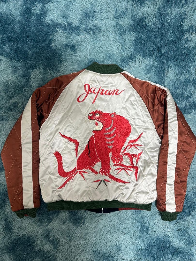 【激レア】90's 別珍 テーラー東洋 M品番 スカジャン 赤虎 赤龍 赤鷹