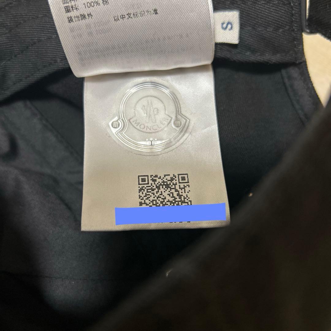 MONCLER キッズキャップ　ブラック　S