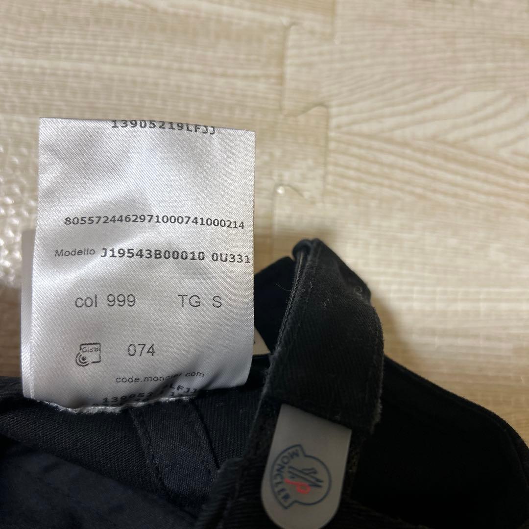 MONCLER キッズキャップ　ブラック　S