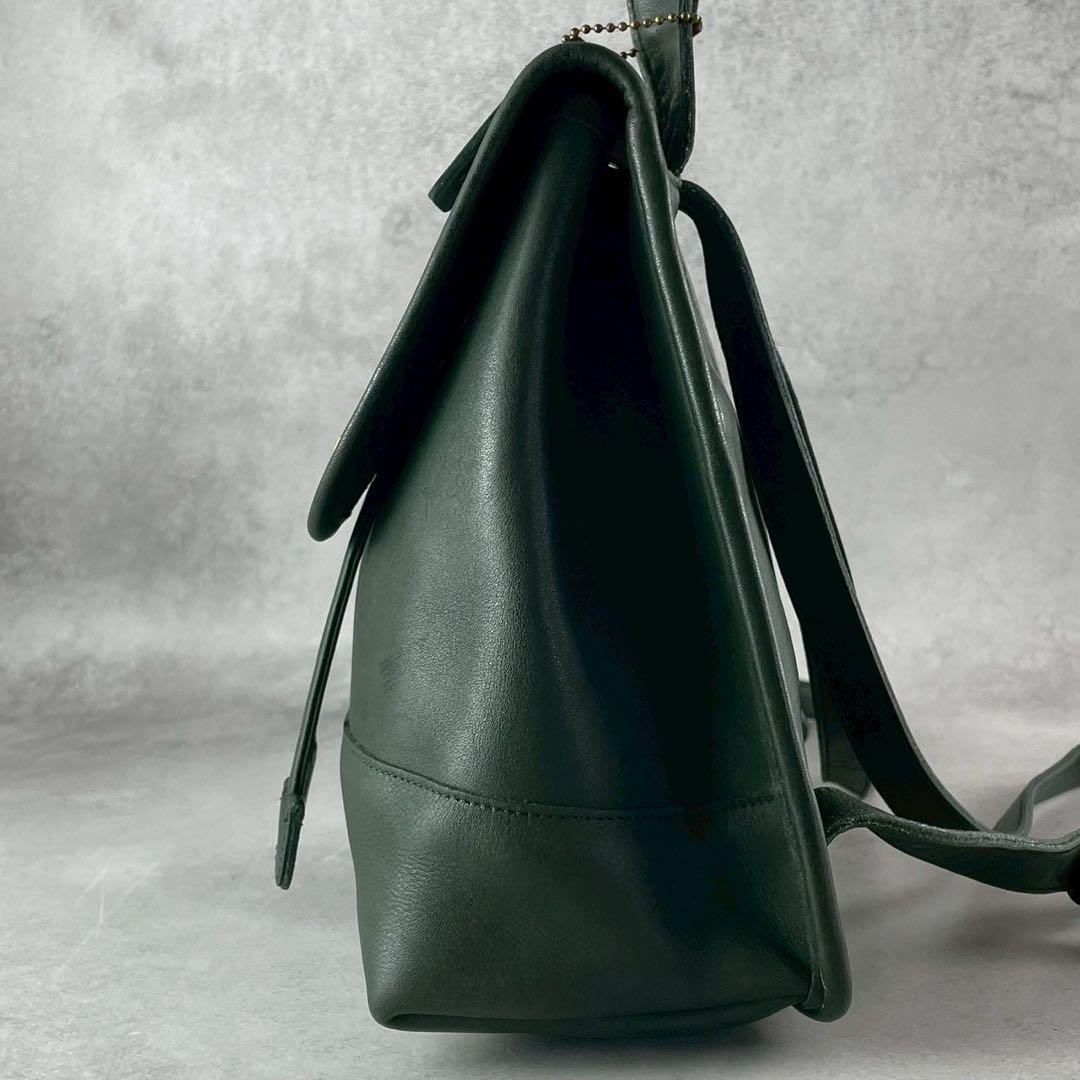 ✨稀少カラー✨オールドコーチ　リュック　バックパック　ターンロック　レザー　緑