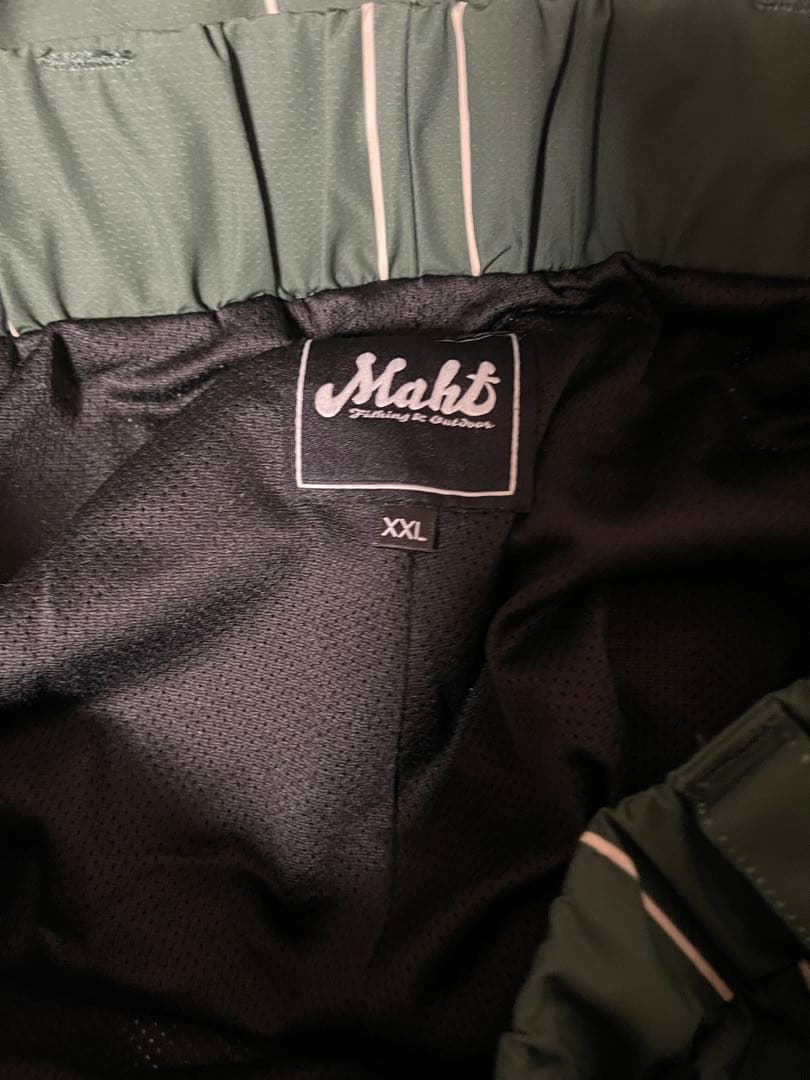 【希少】mahf セットアップ　上下　グリーンストライプ　XXL