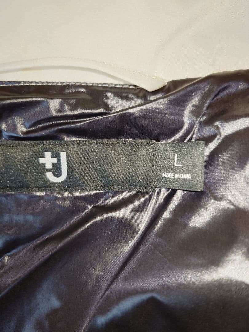 (訳あり品)+J復刻ダウンボリュームジャケット　Lサイズ　オフホワイト