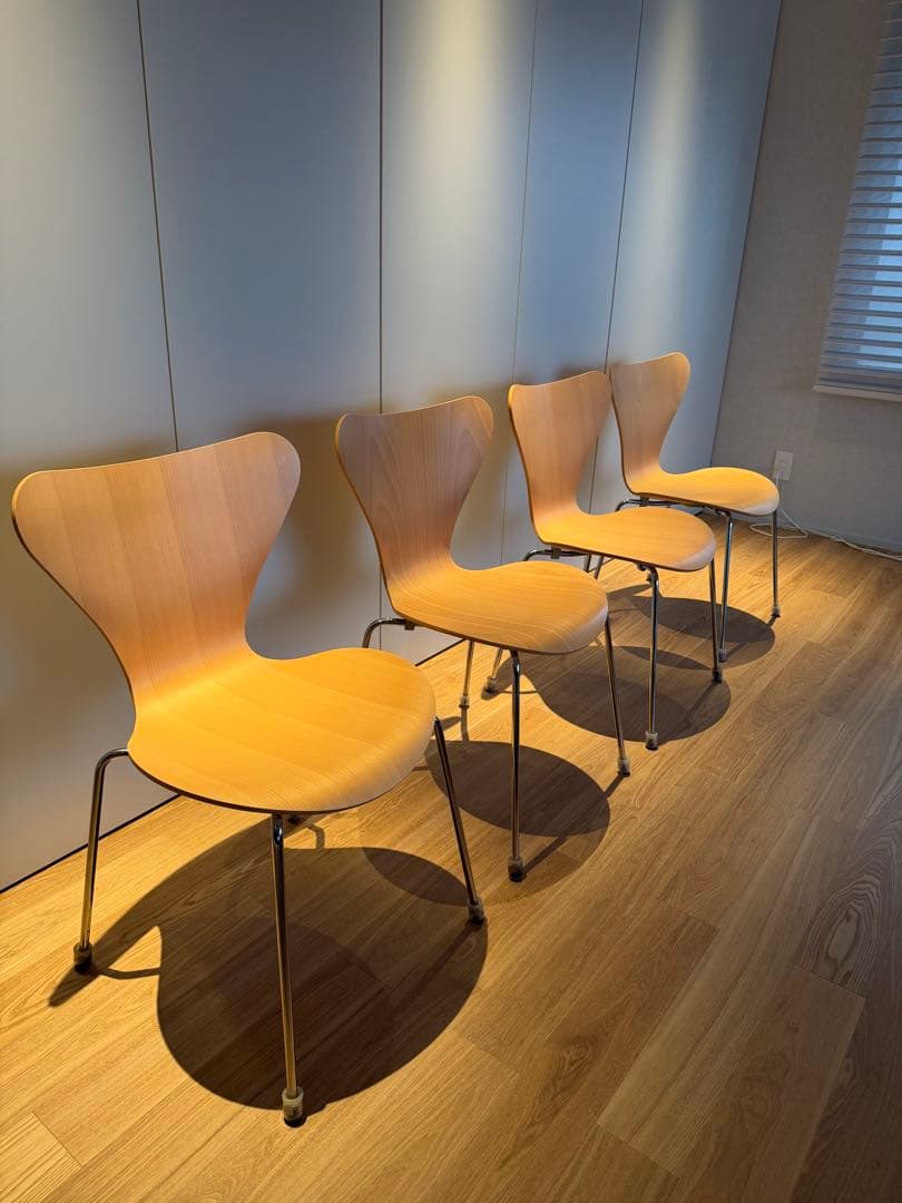 正規品 Fritz Hansen セブンチェア ビーチ 4脚セット