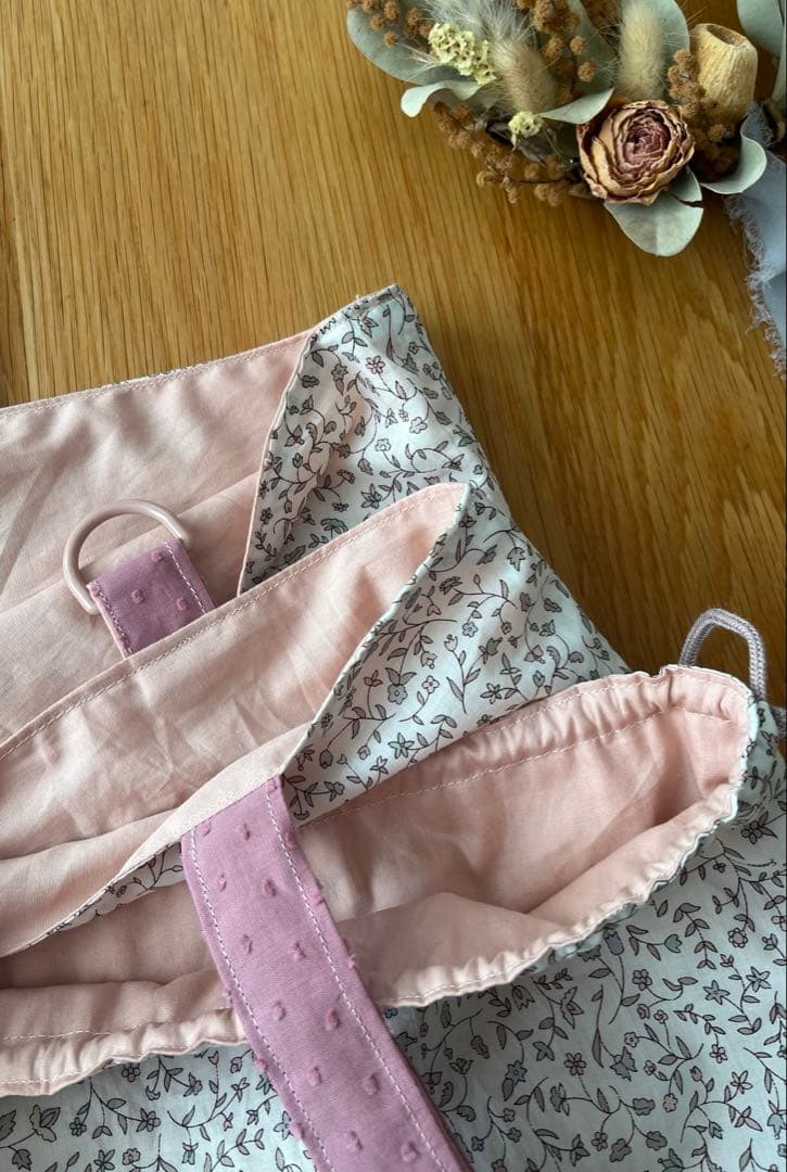 hachi＊リバティ生地使用＊巾着セット