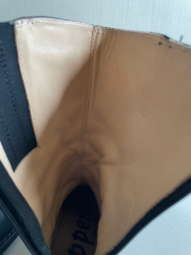 trippen ブラック レザー Mid-Boot