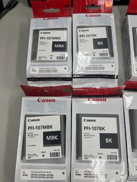 Canon PFI-107 インクカートリッジ 　 8個セット