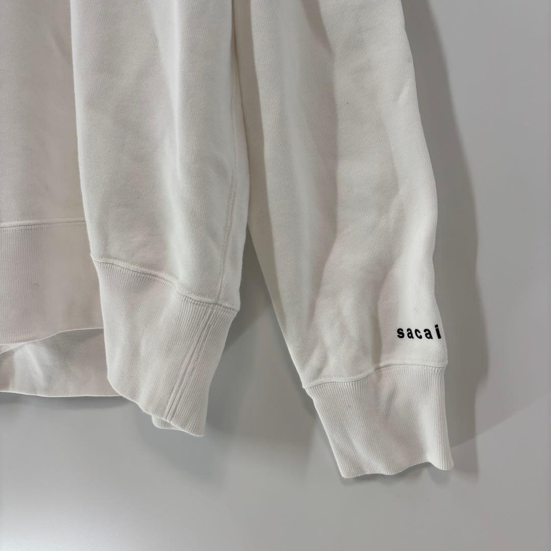 【美品】サカイsacai☆カウズKAWS コラボ　ロゴ　スウェット　パーカー　M