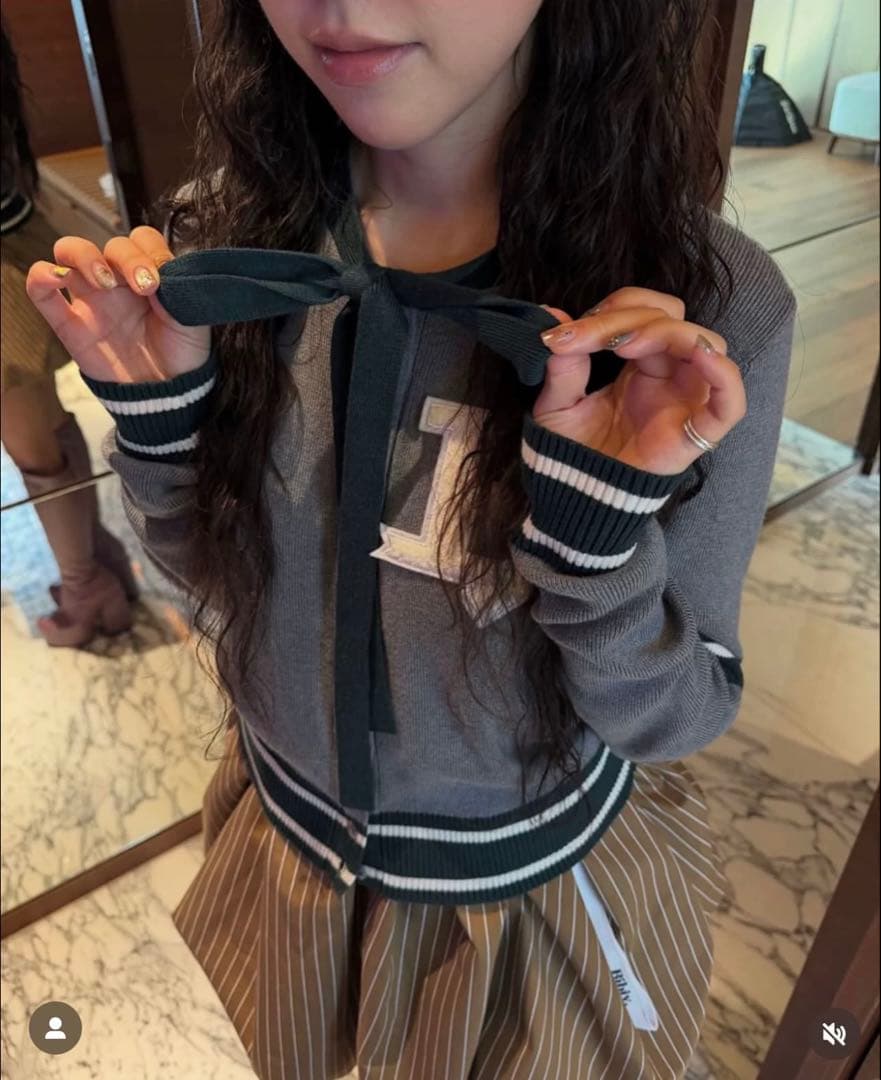 Y*n様 bibiy. B. CLUB TIE CARDIGAN