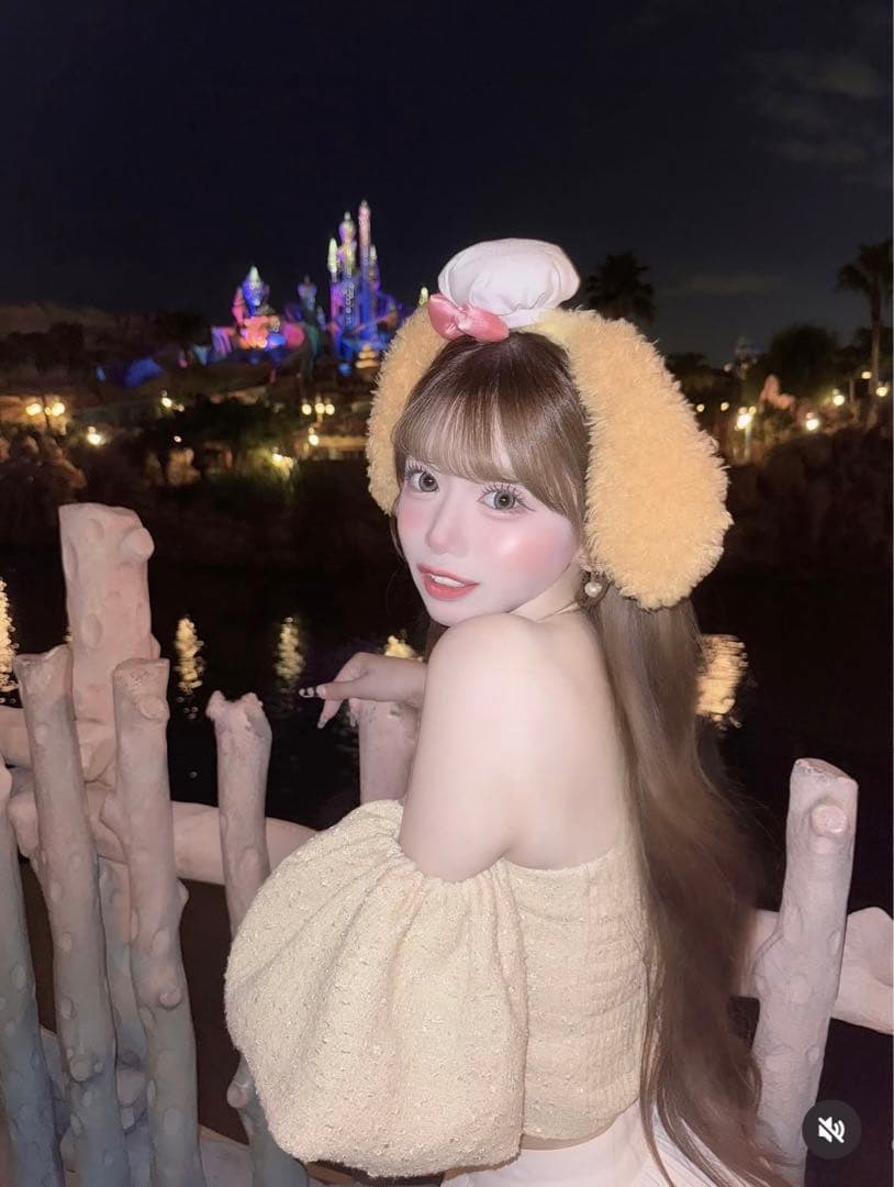 新品タグ付 ダーリッチ イエロー ホルターネックオフショルツイードトップス