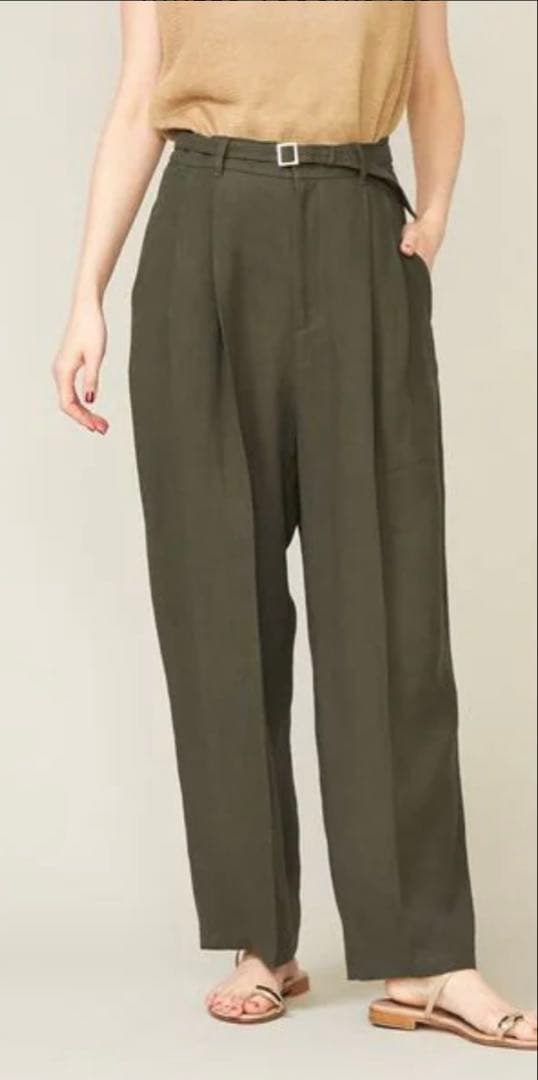 2点セット コンテ conte ペーパー ジャケット タックパンツ 辺見えみり