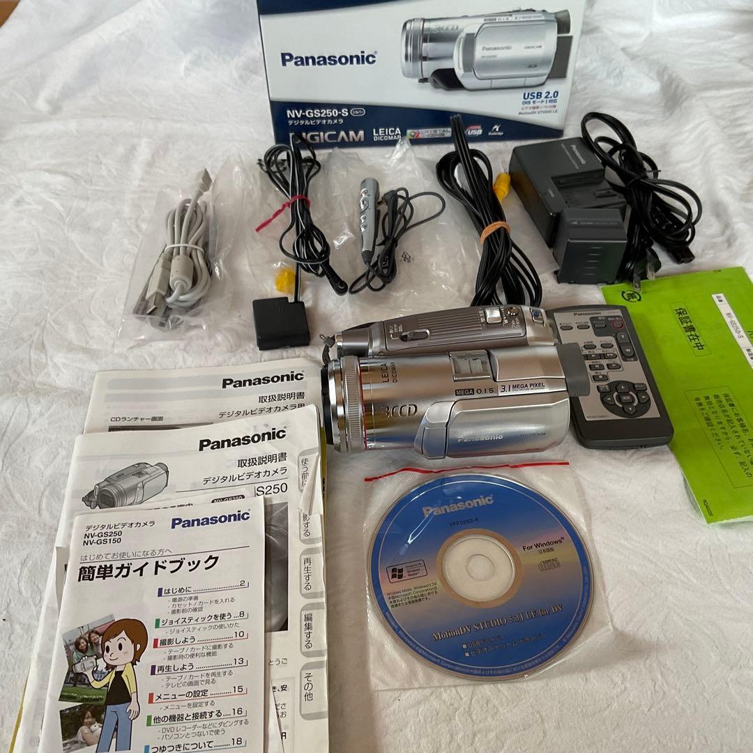 Panasonic NV-GS250-S ビデオカメラ【完品、美品】