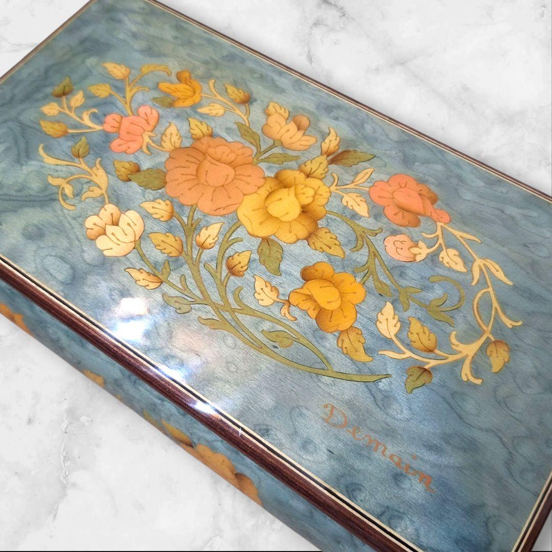 Demain イタリア製 象嵌オルゴールBOX ボレロ 高級ジュエリーケース