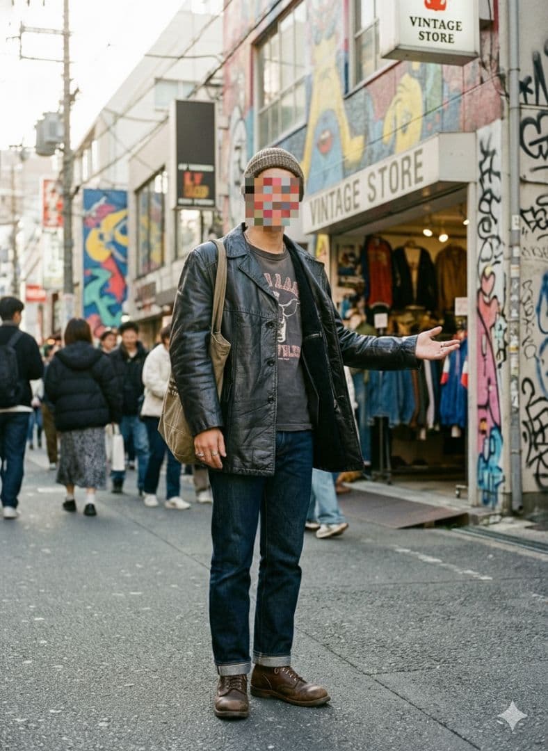 極希少　70s Sears シアーズ レザージャケット ボアライナー付 46 黒