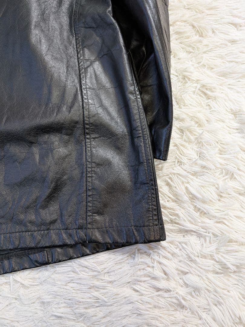 極希少　70s Sears シアーズ レザージャケット ボアライナー付 46 黒