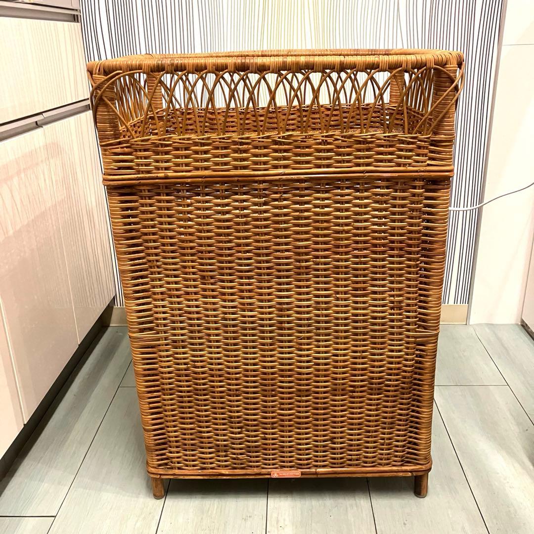 ゲリラセール　ラタンチェスト ランドリーラック ランドリーバスケット