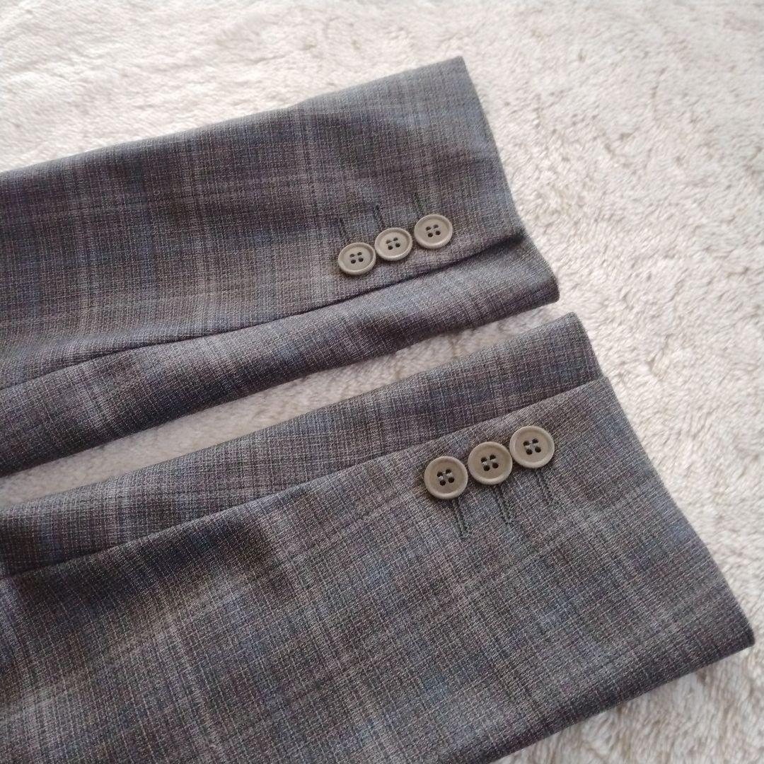 【REDA スーツカンパニー】大きいサイズ 42　チェック パンツ スーツ 1B