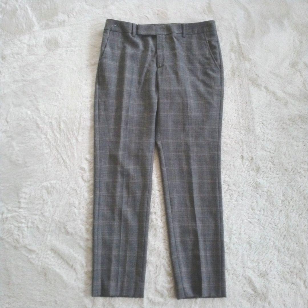 【REDA スーツカンパニー】大きいサイズ 42　チェック パンツ スーツ 1B