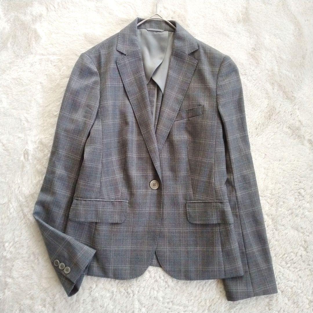 【REDA スーツカンパニー】大きいサイズ 42　チェック パンツ スーツ 1B