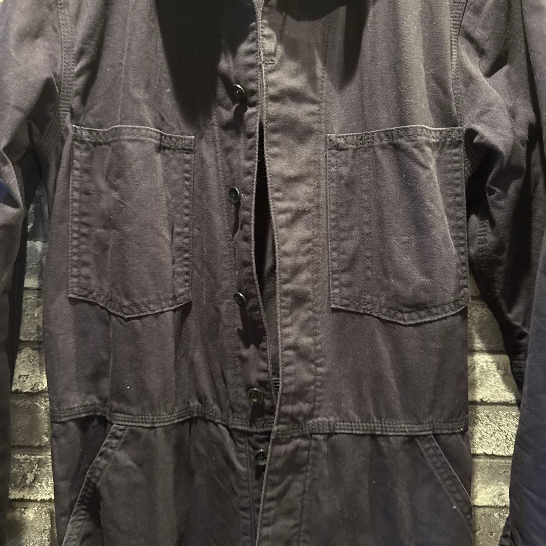 TOUJOURS オーバーオール　コットン　ネイビー（濃紺）