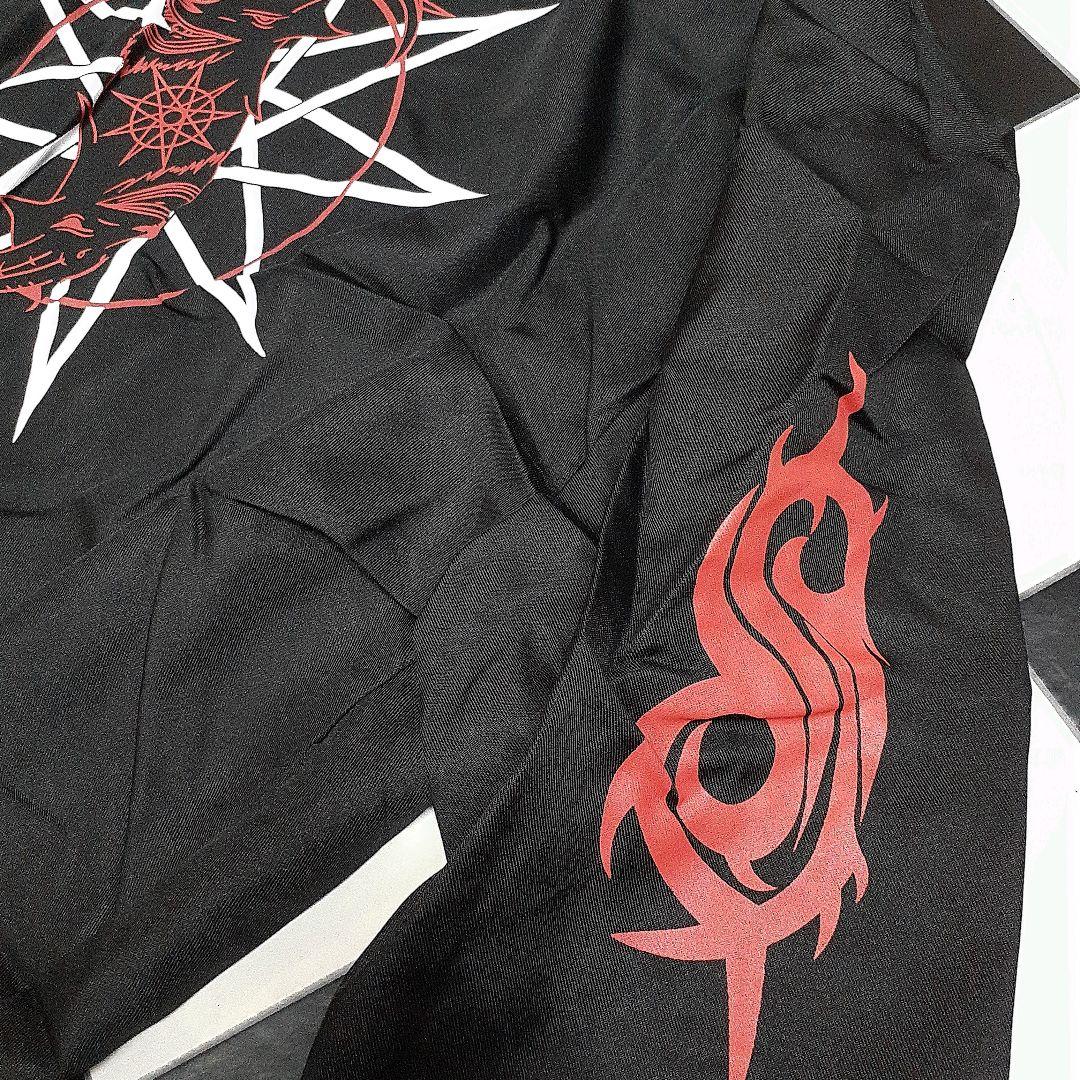ハードコアメタルバンドslipknotビッグサイズバーコードツナギナンバー8