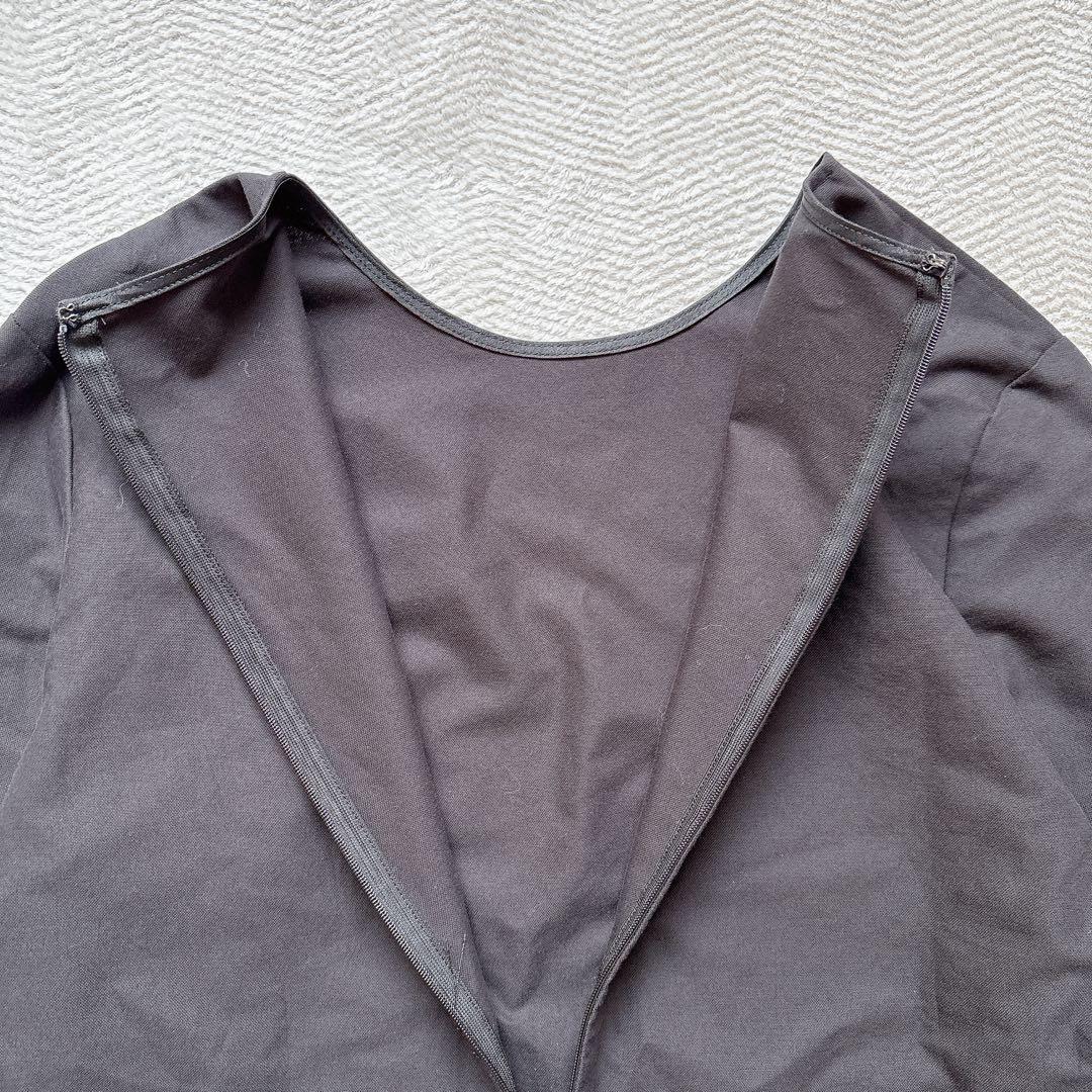 美品✨Wim Gazette ペプラムスリーブブラウス ブラック24AW