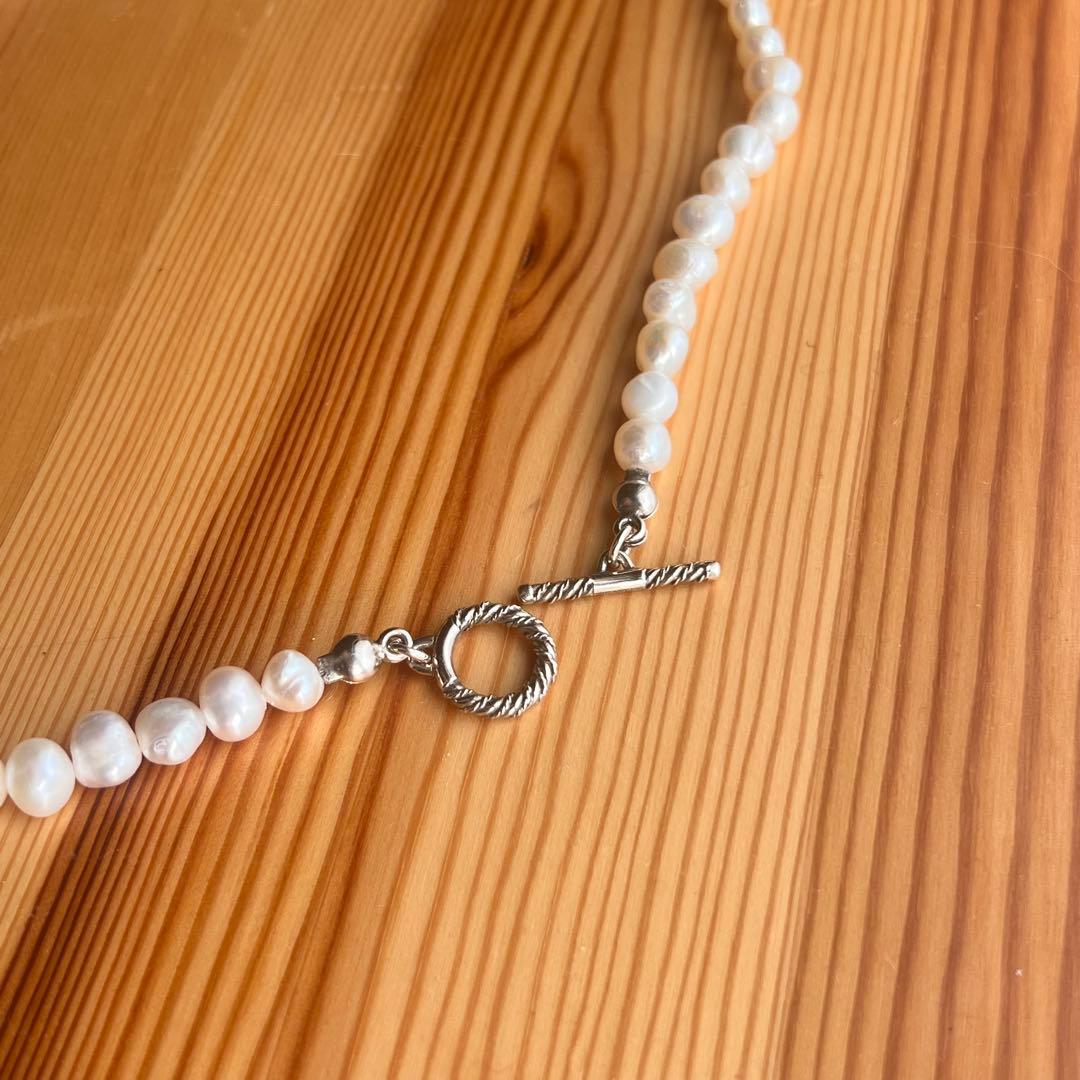 美品 COOTIE パールネックレス 50cm ホワイト