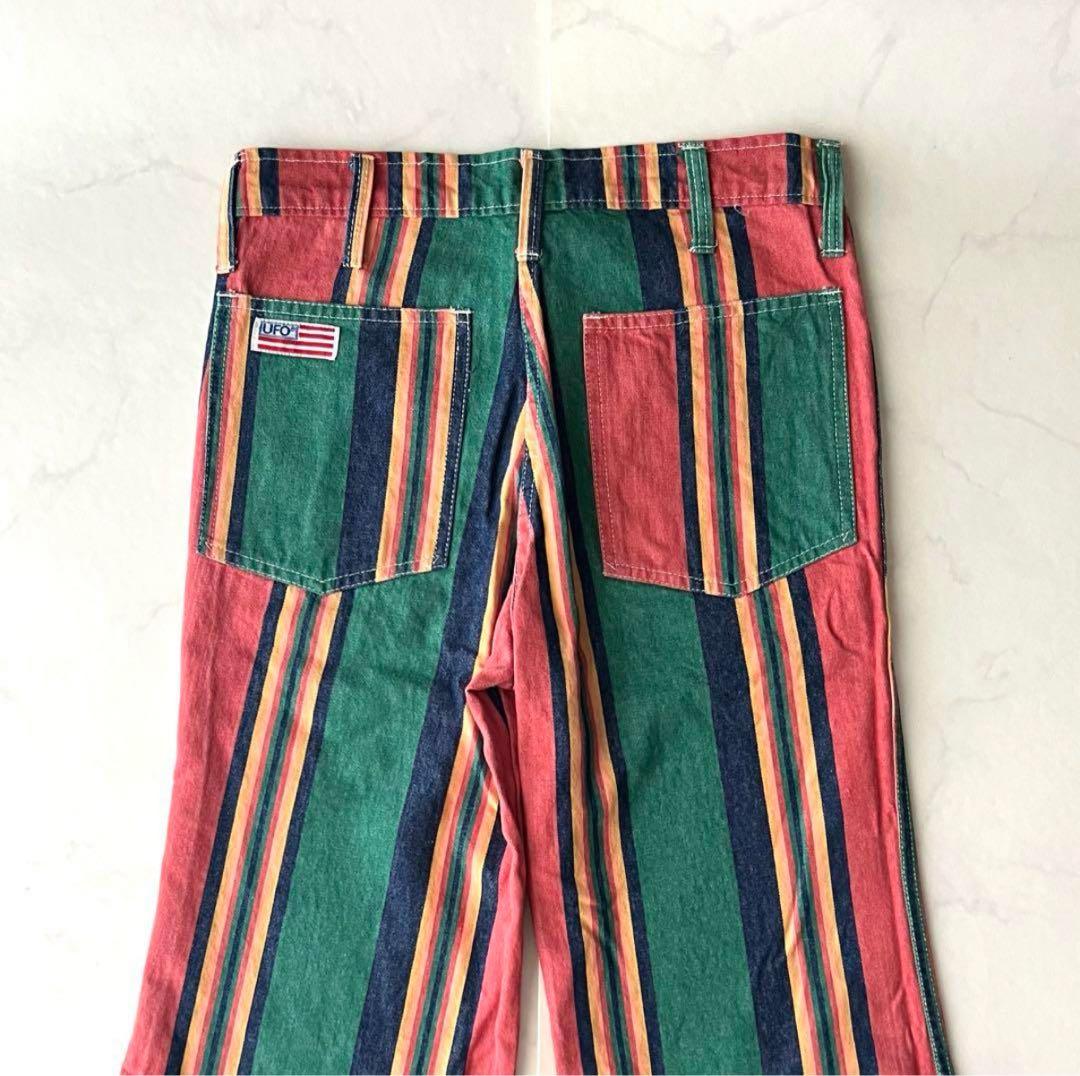 s*u様 70s UFO 総柄 ベルボトムTALON made in USA