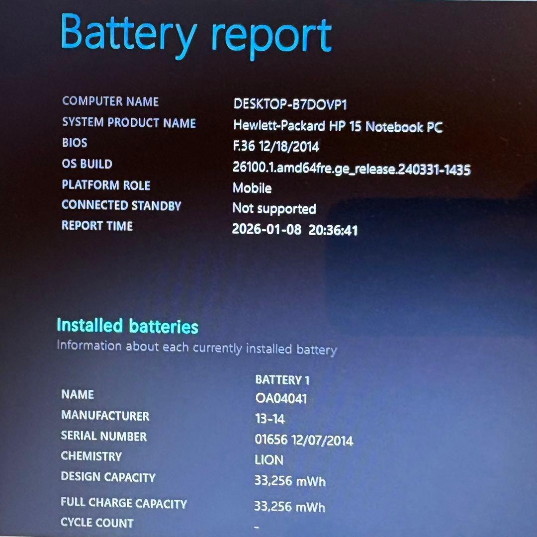 【良品】HP ノートパソコン白【8GB/新品SSD/Win11】