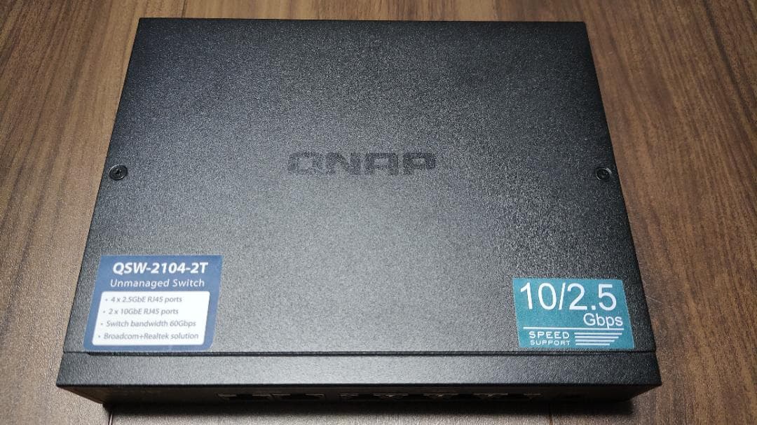 QNAP QSW-2104-2T 10G/2.5G スイッチングハブ