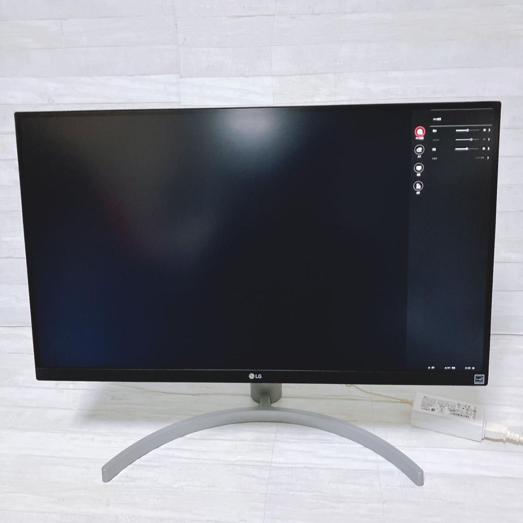 LG 27インチ 4Kモニター 27UL650 液晶ディスプレイ ホワイト 美品