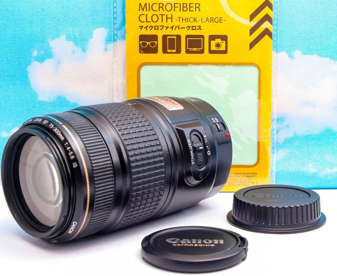 キャノン Canon EF 75-300㎜ IS ☆手振れ補正付☆フルサイズ