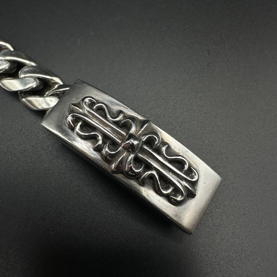 Argent Gleam フローラル クロス IDブレスレット　SV925