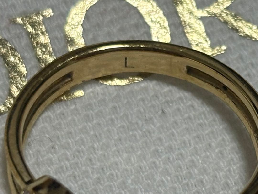 n*a様 【Dior】 CDロゴリング ハート パール ゴールド 指輪