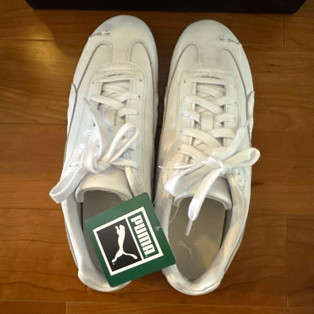 PUMA 27.5cmスピードキャットレザーホワイト スニーカー