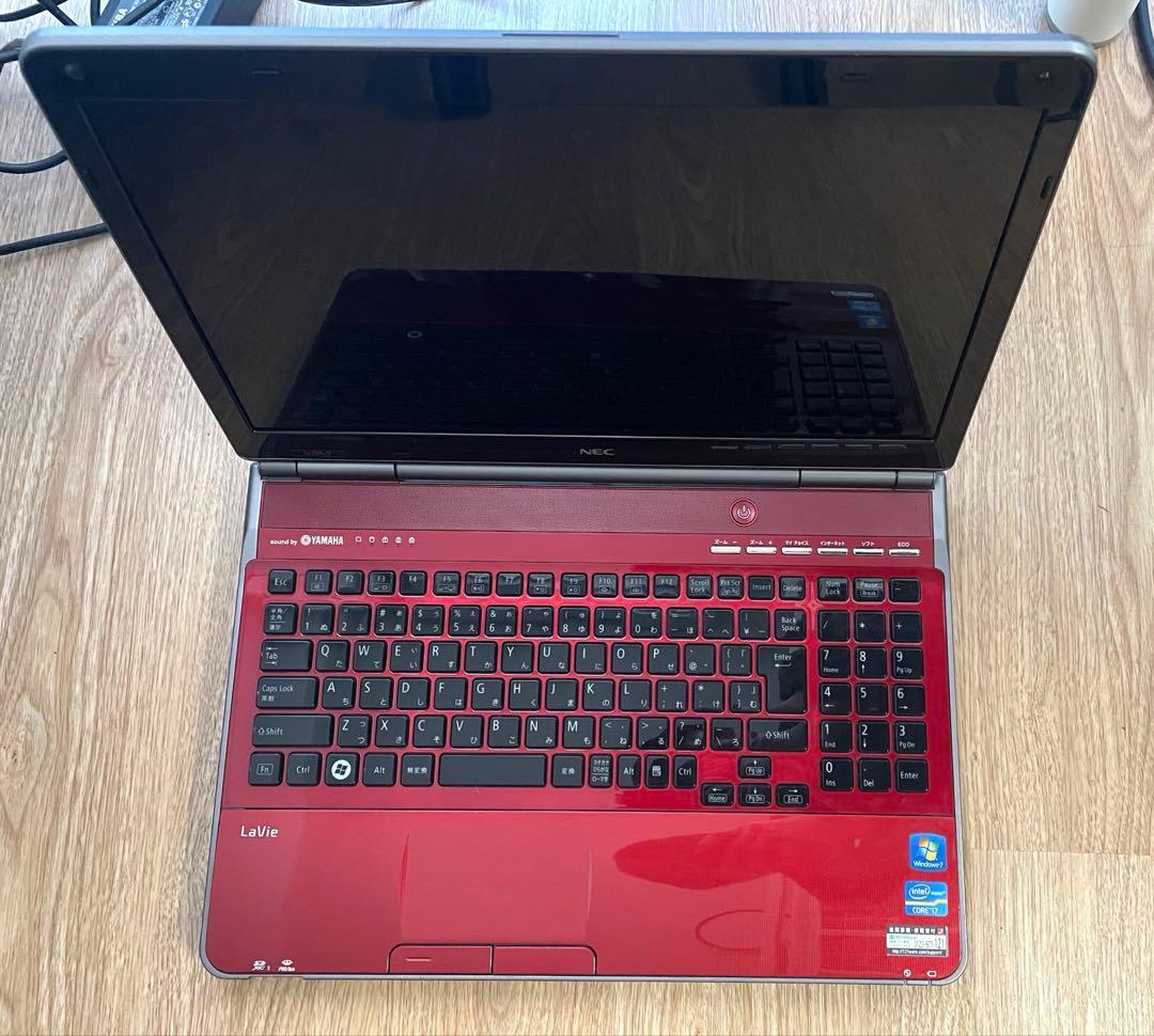 NEC ノートパソコン 本体　2台セット　黒 赤　ジャンク品
