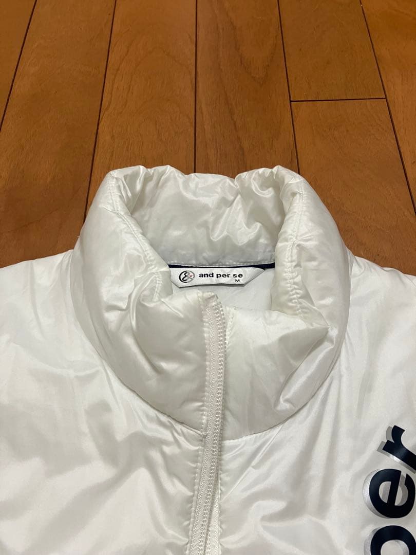 and per se ホワイト ダウンベスト
