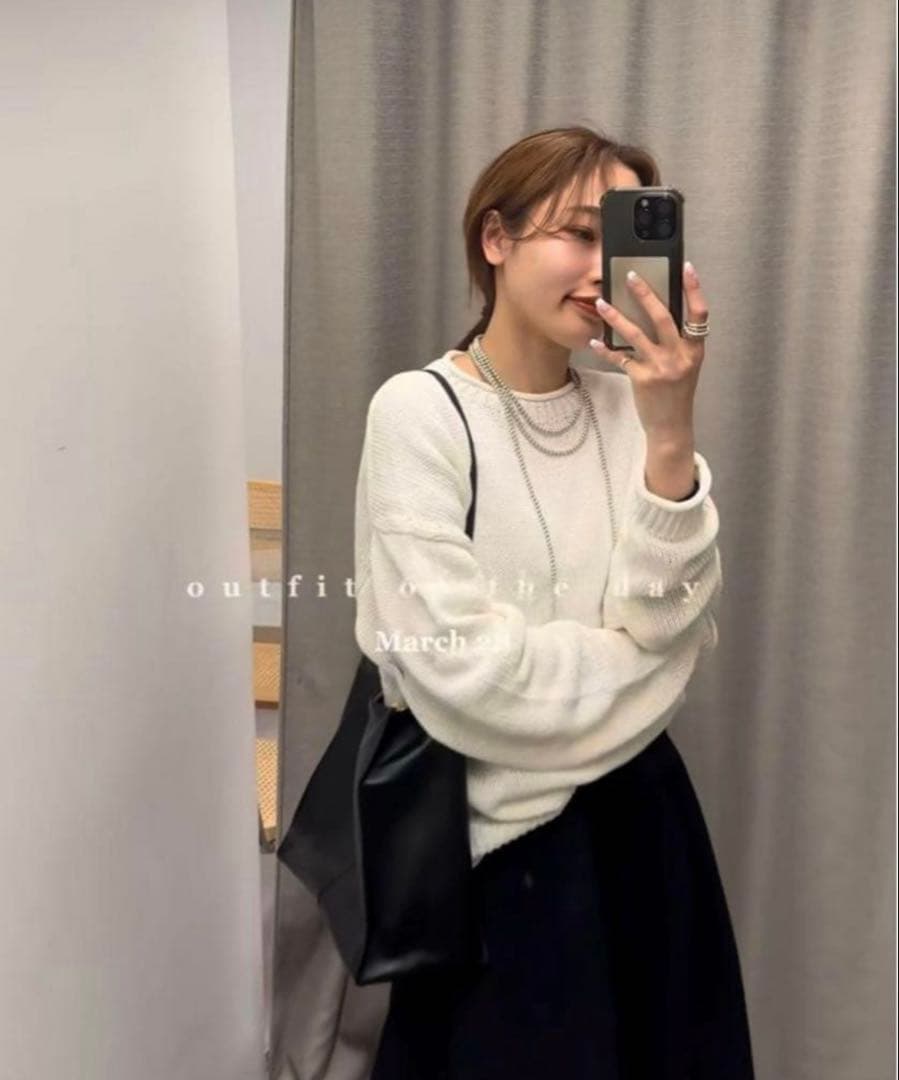 ★ETRE TOKYO ボトルネックローゲージニットプルオーバー