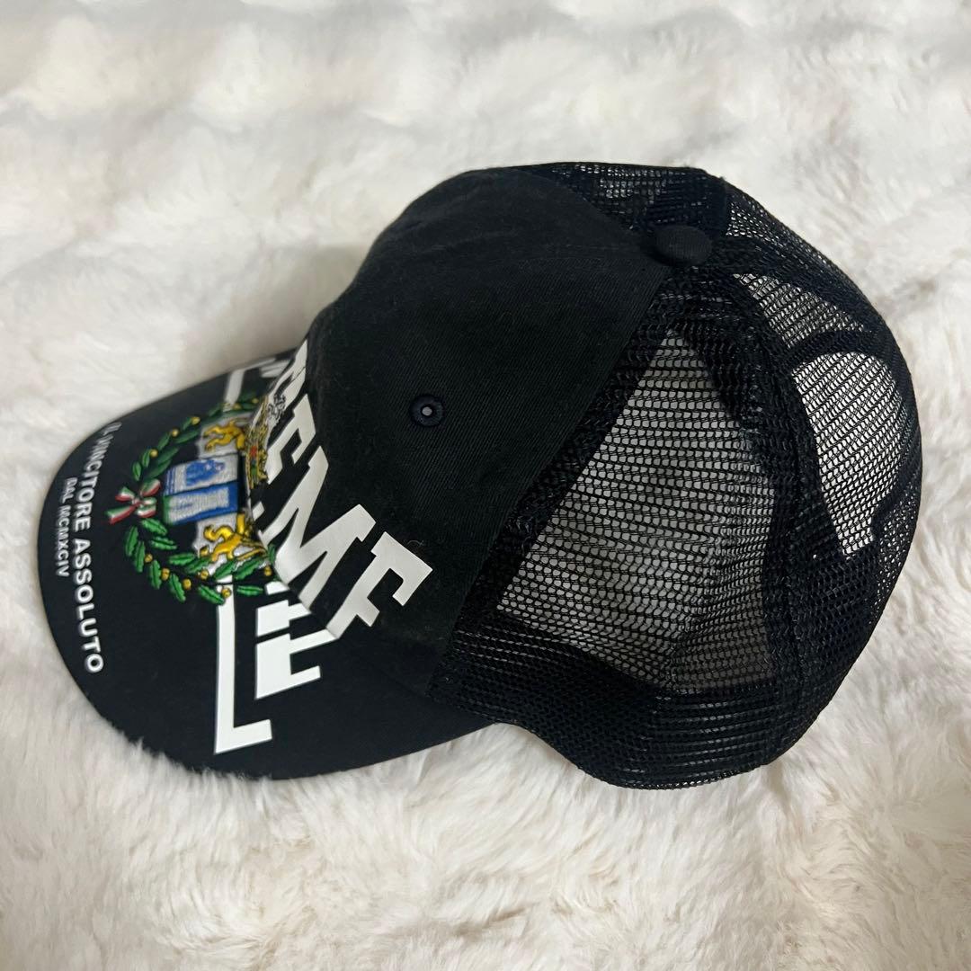 帽子 Supreme Crest Mesh Back 6-Panel BLACK