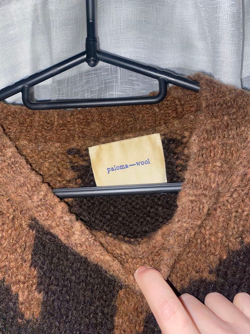 paloma-wool フラワーモチーフ セーターブラウン