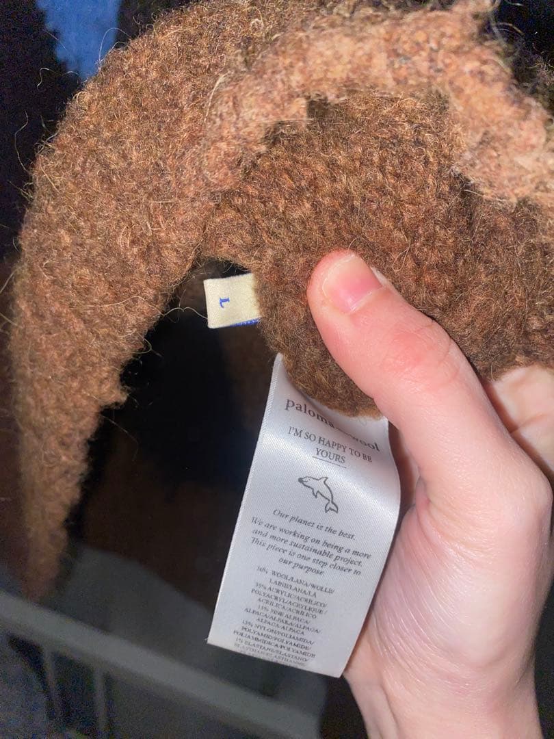 paloma-wool フラワーモチーフ セーターブラウン