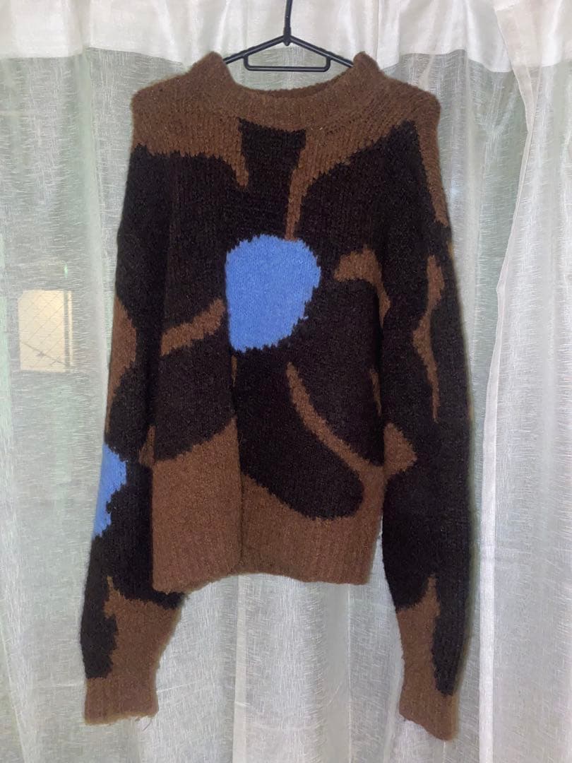 paloma-wool フラワーモチーフ セーターブラウン