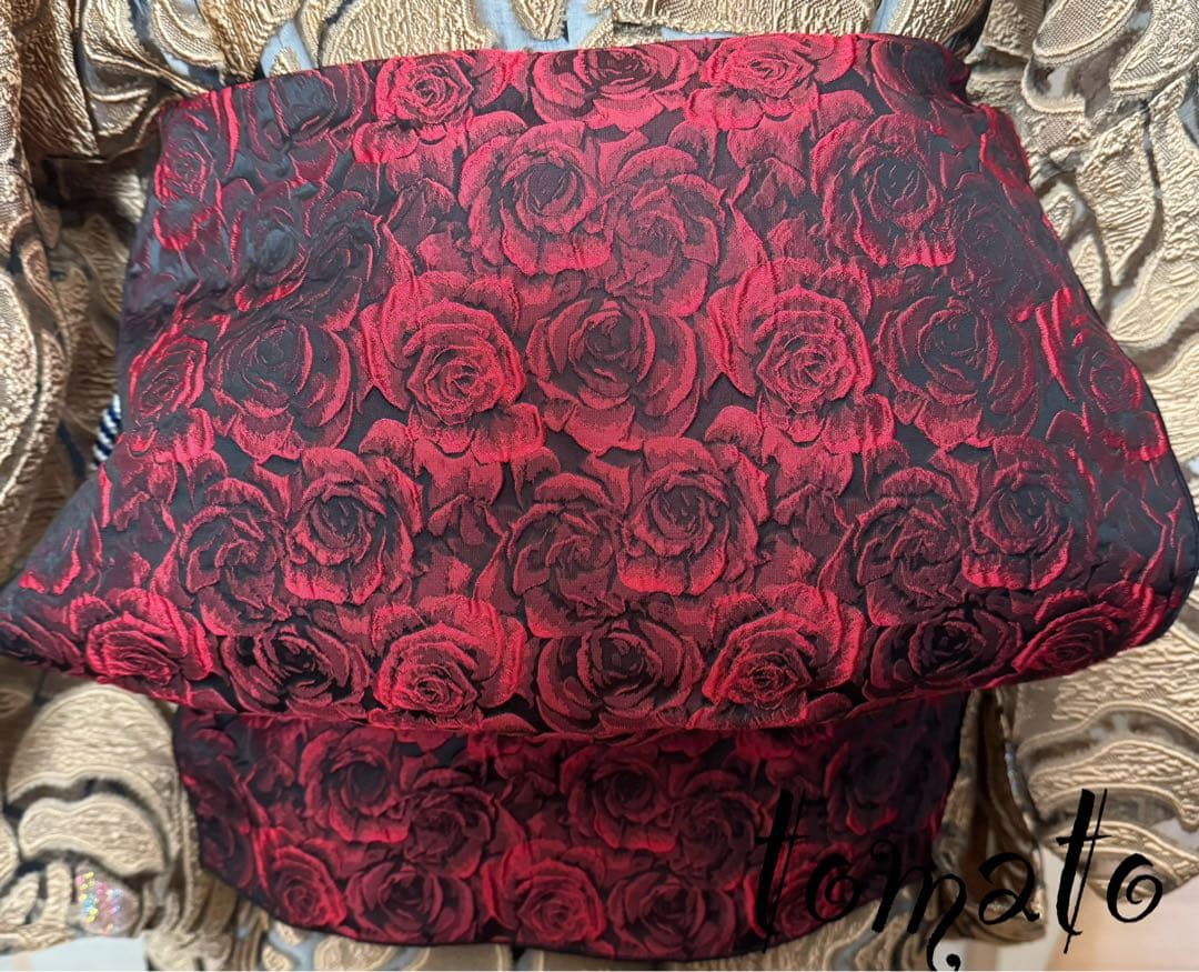 大人兵児帯　【ローズ】【クロコダイルパープル】セット