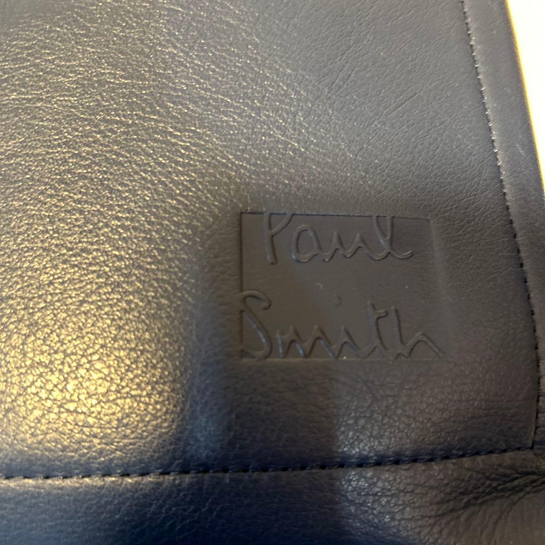 Paul Smith ネイビー レザートートバッグ